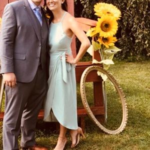 PrivacyPlease mint high low dress